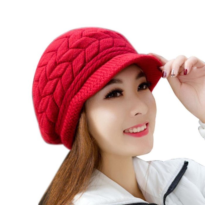 Orangesky Women Skullies Beanies Knitted Hats (Beige) N6