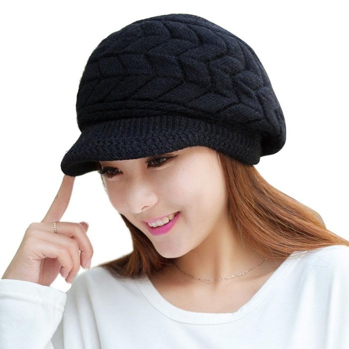 Orangesky Women Skullies Beanies Knitted Hats (Beige) N7