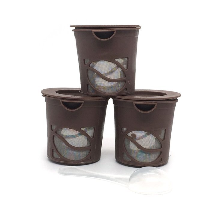 PYD 3PCS Reusable Coffee Tea Cup Mesh Filter with Scoop Kitchen Tool N2