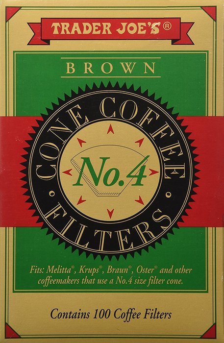 Trader Joe's Brown Cone Coffee Filters (100 Filters)