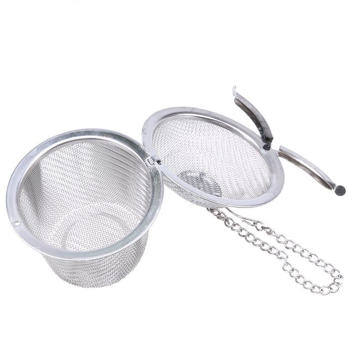 WHOSEE 2-Pack Creative Stainless Steel Ball Tea Strainer Infuser Mesh Filter Loose Leaf Spice Size M N6