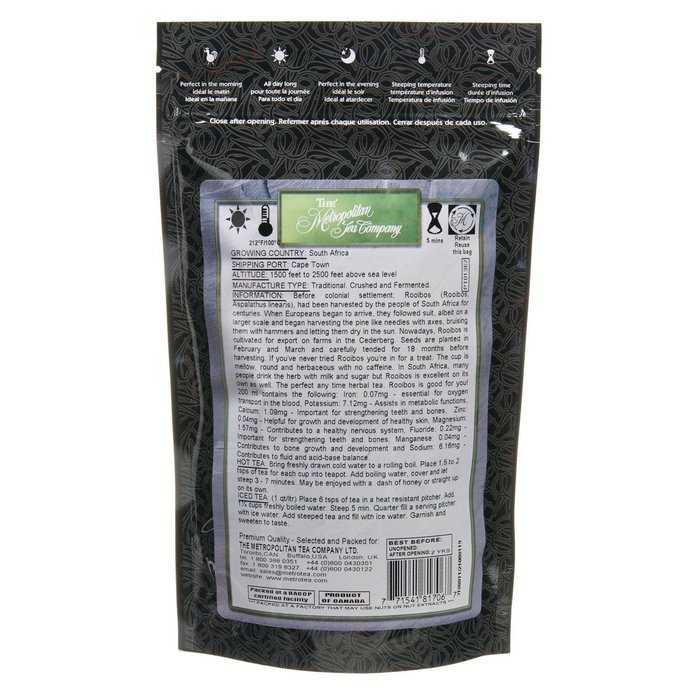 Metropolitan Tea Discovery Loose Tea Pack, Rooibos Herbal, 100gm N2