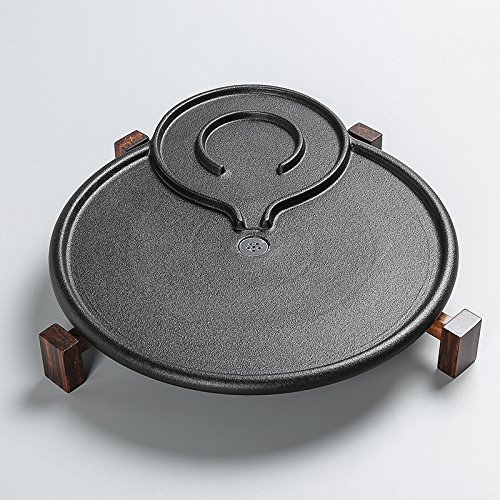 CCWY Luck Black ceramic gongfu tea tray tray Office sea drainage tea tea tray,Change tray
