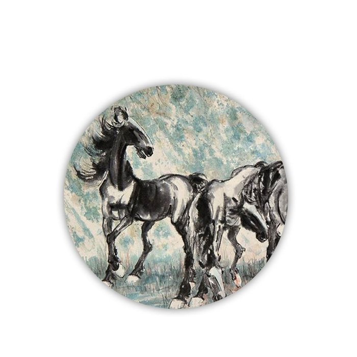 Generic Mdf Out Of The Ordinary Cup Mat Have With Asian Horse Artists N5