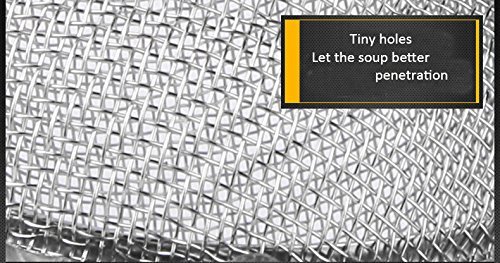 GeoBIX&pound;&uml;TM)Stainless Mesh Ball soup seasoning packet Reusable Strainer soup Herbal Locking Tea Filter Infuser... N2