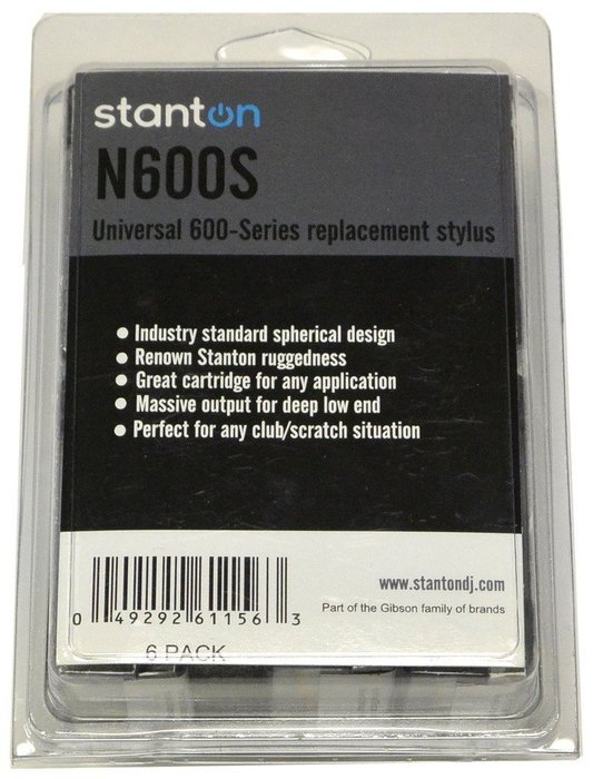 Stanton N600S stylus 6 Pack - 6 units of Stanton turntable cartridge 600-series raplcement stylus