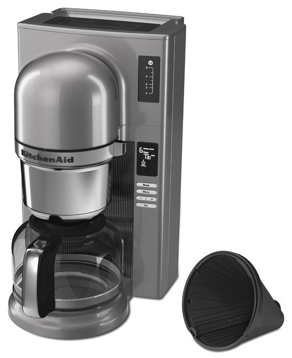 KitchenAid KCM0802CU Pour Over Coffee Brewer, Contour Silver N19