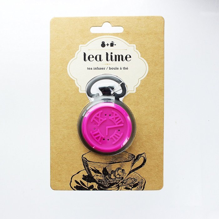 DCI Tea Time Tea Infuser, Black/Pink