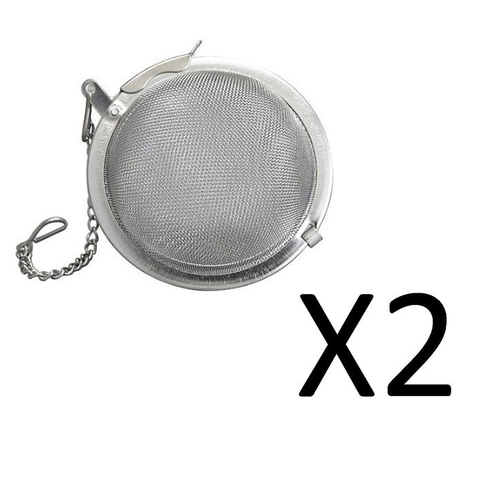 Harold Import TEA INFUSER 2.5" Mesh Wonder Ball Stainless Steel Strain (2-Pack)
