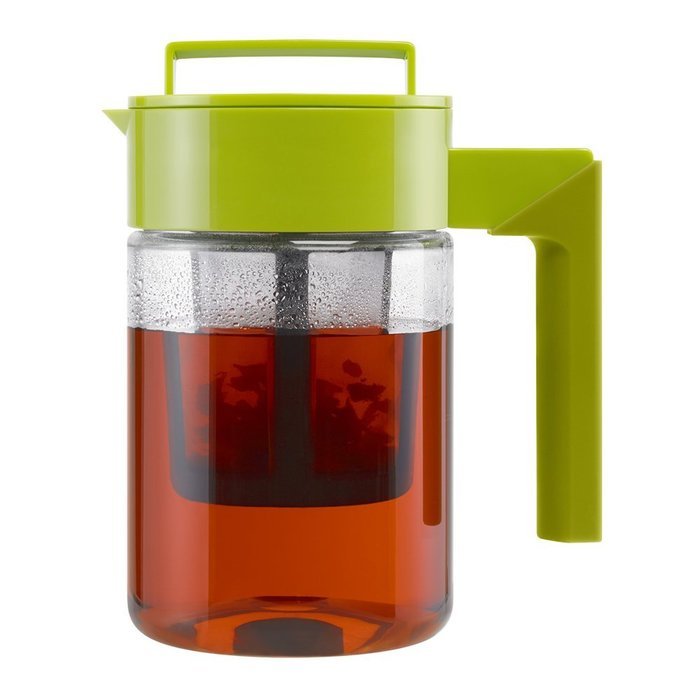 Takeya Tea Maker with Silicone Handle, 24-Ounce, Avocado/Olive N2