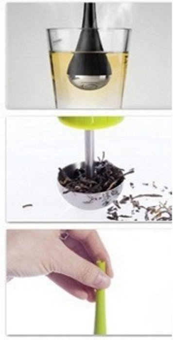 Tea Infuser Serenicitea Stainless Steel Long Handle Prime Tea Strainer for Loose Leaf Tea in Premium Stylish Strainer... N4
