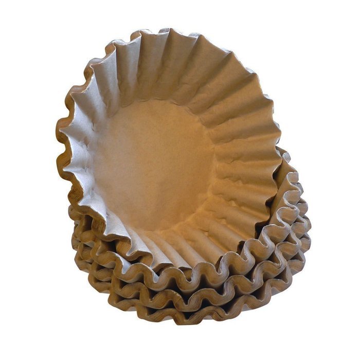 Quantum Positive - Unbleached Coffee Filters, 100 - Biodegradable, Natural Brown Filters - Cone Size 4 or Large... N4