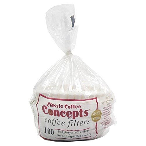 Classic Concepts MF100 8-12 Cup Coffee Filters, 100 ct.