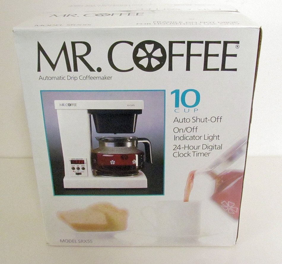 Mr. Coffee Automatic Drip Coffeemaker 10 Cup SRX55 Vintage 1990