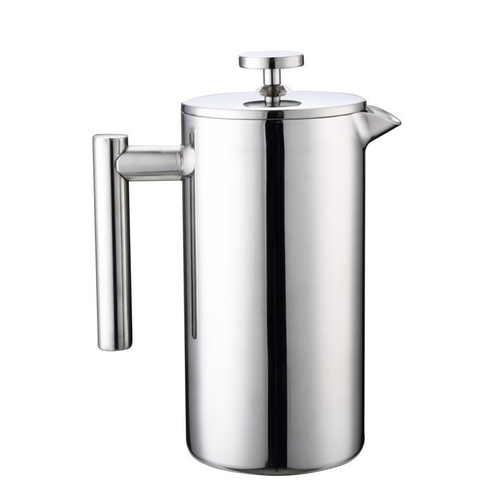 Sure-up European Double Stainless Steel Coffee Press Pot French press(1 Liter)OSUN N7