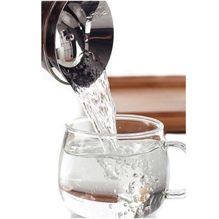Tealyra 40 Oz Glass Drip-free Carafe Pitcher w/ Stainless Steel Flip-top Lid - Hot & Cold Water - Tea & Coffee... N2