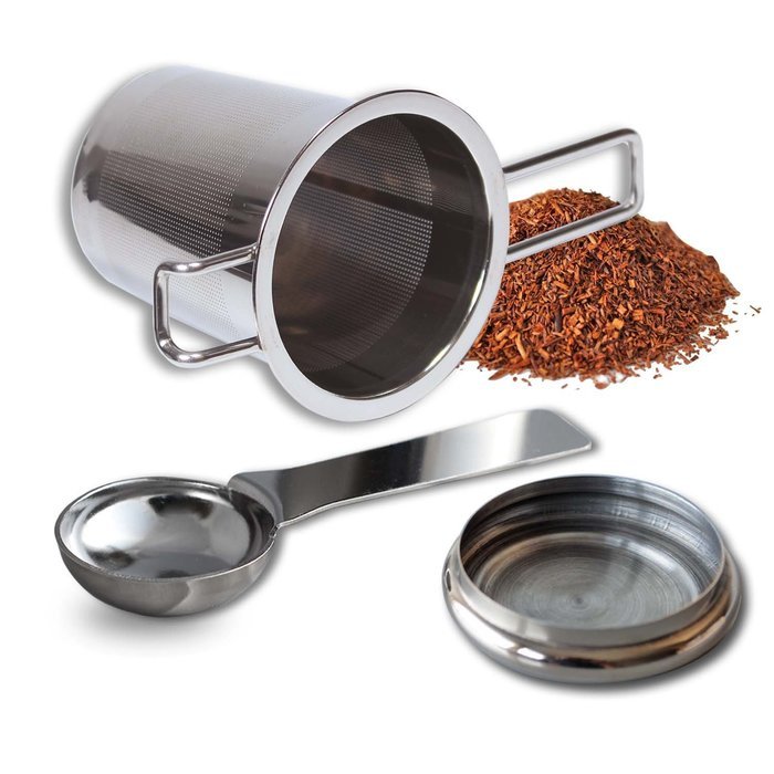 Stainless Steel Tea Infuser + Tea Scoop Spoon, Extra Fine Mesh Filter Loose Leaf Tea Strainer with 4.5 Inch Long... N7