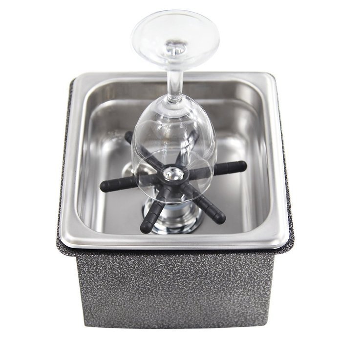 YBB Portable Steaming Pitcher Rinser Sink Glass Rinser For Bar Coffee Shop N8