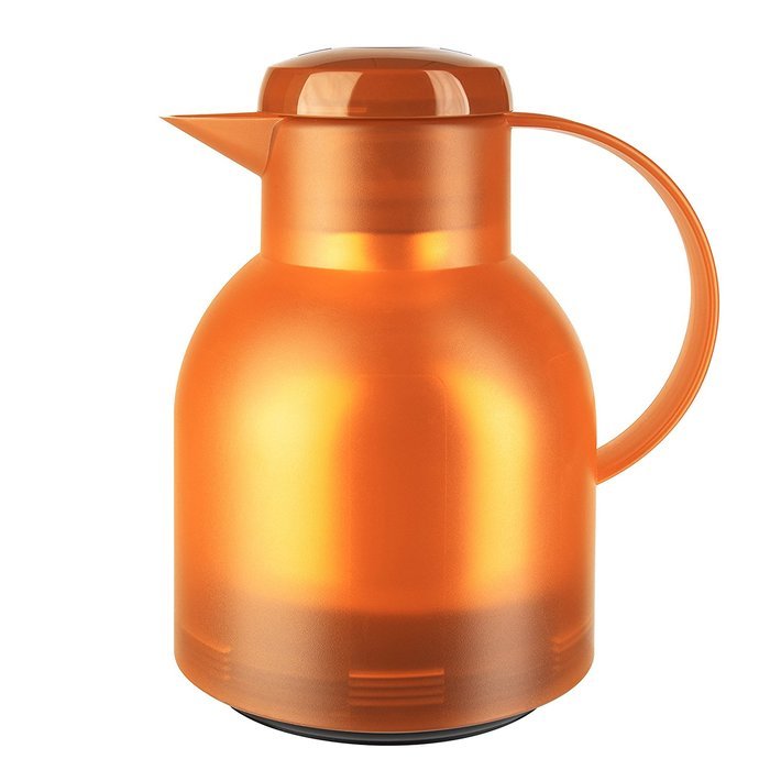 Emsa Samba Quick Press Insulated Server, 34-Ounce, Translucent Orange N5