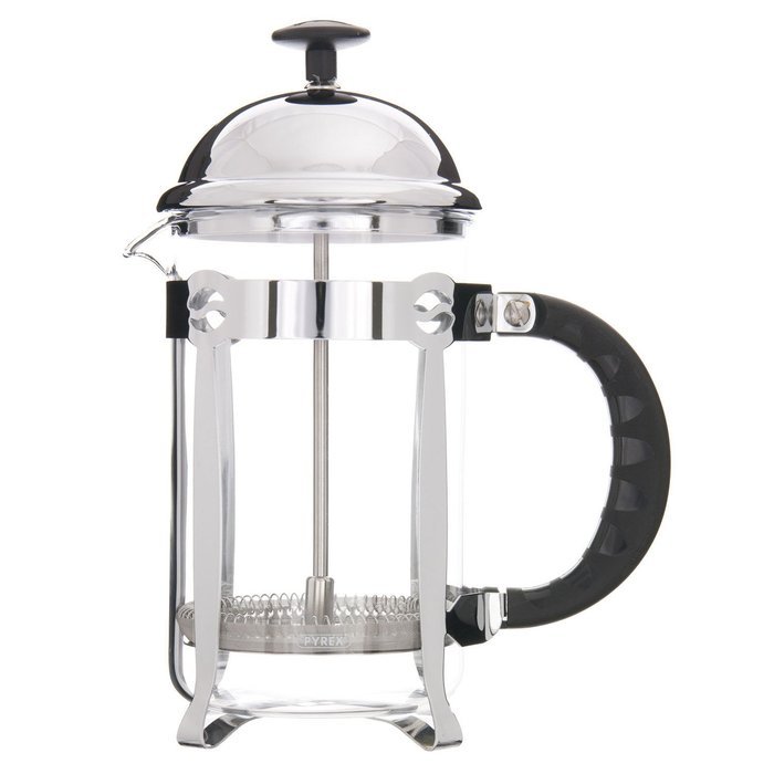 G&H Tea Services 4-Cup Chantilly Tea Press, Chrome N6