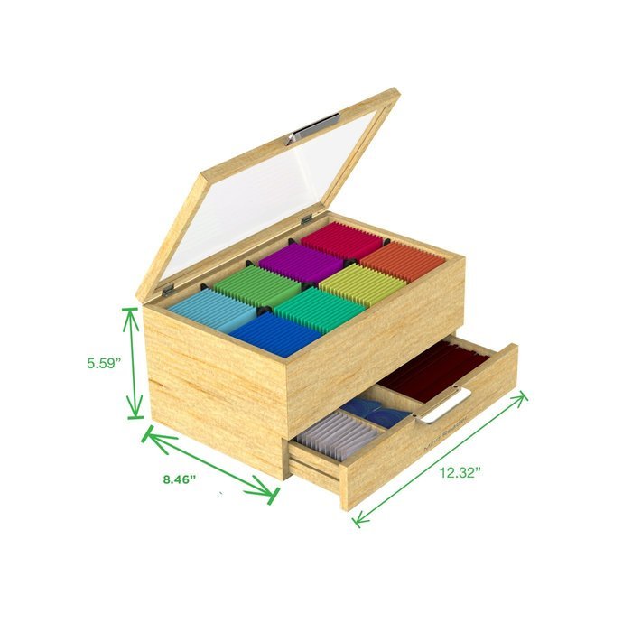 Mind Reader "Royce"Wooden Tea Bag and Condiment Organizer, Brown N5