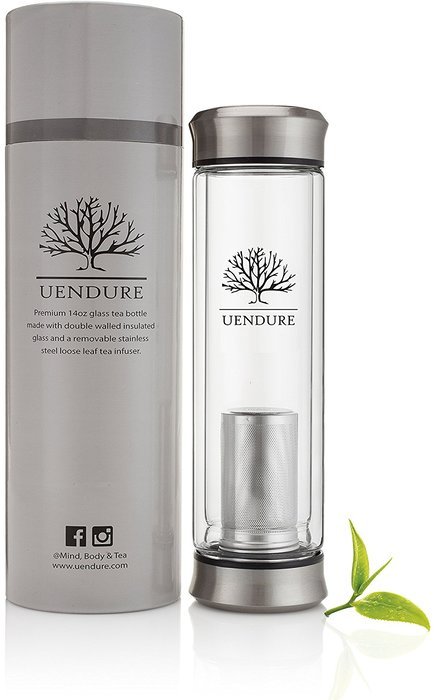 UEndure Tea Infuser - Tea Tumbler Tea Cup with Loose Leaf Tea Strainer &ndash; Portable Teapot with Stainless Steel... N3