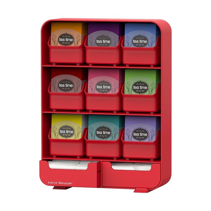 Mind Reader "Baggy" Tea Bag holder and Condiment Organizer, Black N13