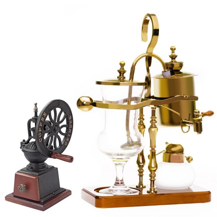 Royal- Adjustable Temperature Household Coffee Pot Siphon Coffee Machine (can Be Equipped With Grinder Itself)... N7