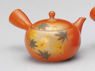 Yamakiikai Orange Kyusu(Japanese teapot)with a strainer 240cc GM909