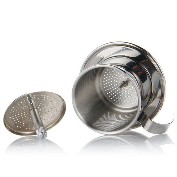 Kteam Coffee Maker Pot, Stainless Steel Vietnamese Coffee Drip Filter Maker Single Cup Coffee Drip Brewer - Portable... N6