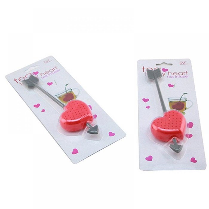 MAXGOODS Fine Sweet Tea Filter Infuser Strainer Teacup Teapot Cupid Heart 2-Pack N3