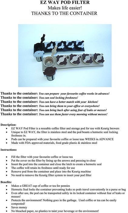 K Cup Holder- Special Designed, Space Saver, Universal Position "K Cup Rack" for Convenient Use (Beige). No K... N9