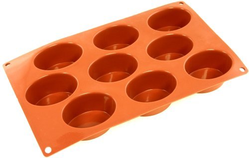 World Cuisine Non-Stick Silicone Mold, Oval N8