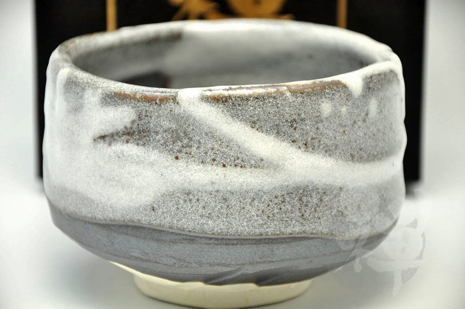 Japanese Mino Yaki ware Matcha Bowl Green Tea 11.5 / 11.5 / 8cm (4.5 / 4.5 / 3.1inch)[7348] N4