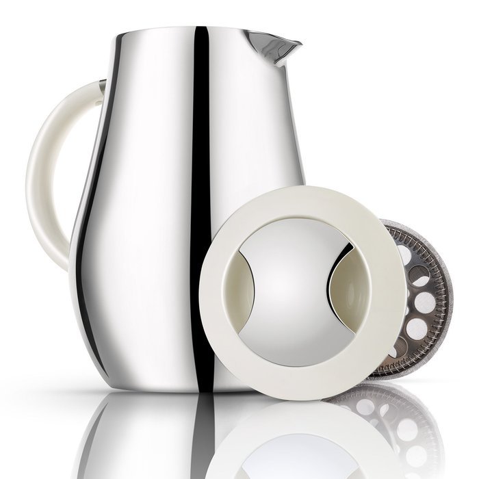 Miusco Stainless Steel Insulated Double Wall French Press Coffee Tea & Espresso Maker, 1 Liter 34 Oz N12