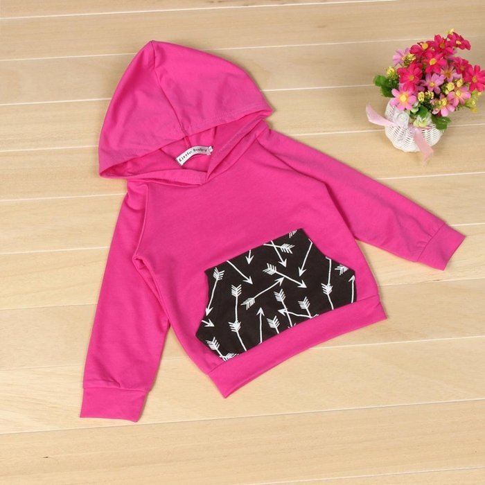 Clothes Set ,BeautyVan Newborn Baby Arrows Print Girl Boy Hooded Tops +Long Pants Outfits Set Clothes (12M, Gray) N9
