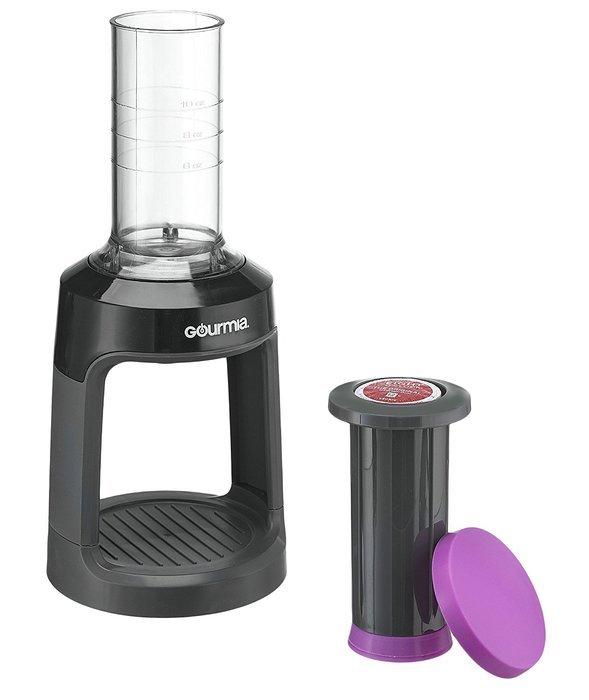 Gourmia GKCP135G Single Serve K-Cup Manual Hand French Press Coffee Maker Brewer - Green N11