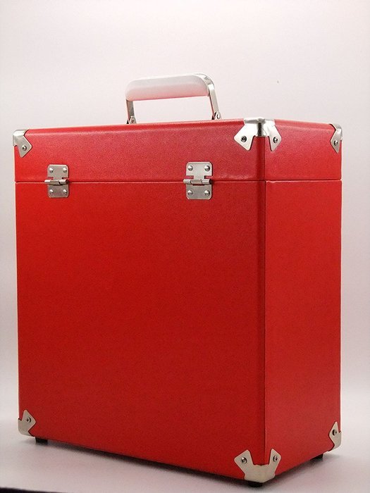 SW-B18 12 Inch Retro Vintage leather LP Vinyl Record Carry Case (Turquoise) N11