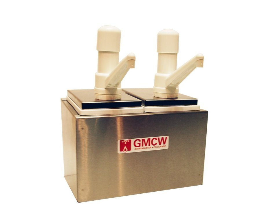 Grindmaster Cecilware 244S Super Pumps Condiment Rail with 2 Plastic Pumps/2 Covers/2 Crushed Fruit Jars/Rails