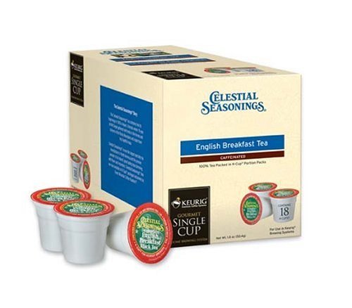 Keurig K-Cup Celestial Seasonings English Breakfast Tea, Regular, 18-Pack