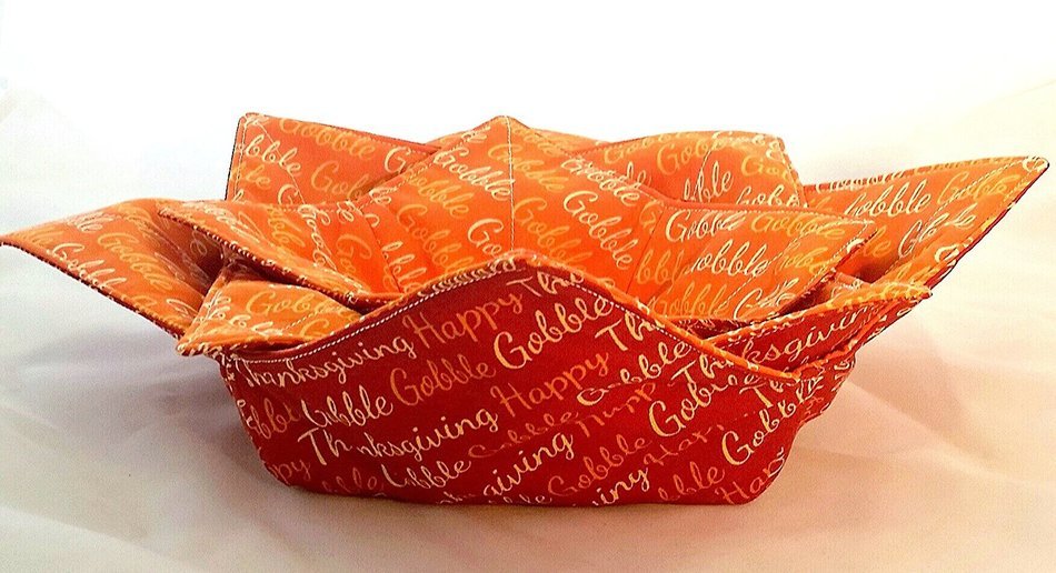 Microwave Bowl Cozy Thanksgiving/Gobble Gobble 3 pc. Set N2