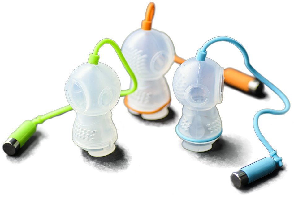 Altarmoss Deep Sea Scuba Diver Tea Infuser - 100% Food Grade Silicone Tea Infuser, Set of 3 (Blue, Orange, Green) N8