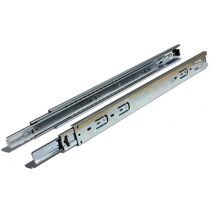 1470-ZC-10 - GlideRite Hardware 14" 100 lb. Full Extension Ball-Bearing Drawer Slides with Over-travel (10 pairs) N2