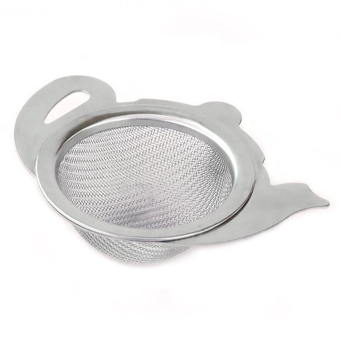 HealthAndYoga(TM) Stainless Steel Tea Strainer with a Utility Cup | Elegant Kettle design N3