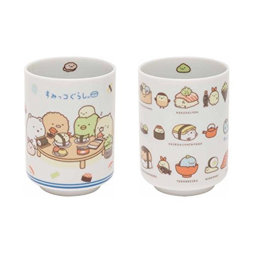 San-X Sumikko Gurashi Sushi Party Set of 2 Yunomi TK95201,TK95301 N2