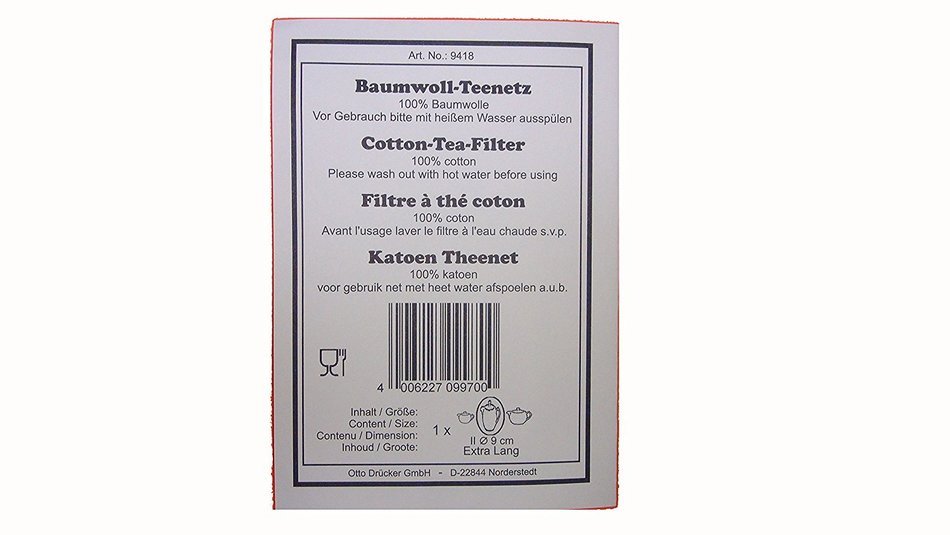 Teenetz extra long 100 %Cotton 9 CM Teestrumpf Cotton Mesh Tea Strainer N2