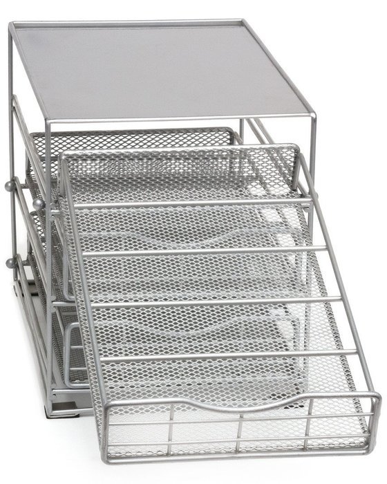 Lipper International 8670G In-Cabinet Coffee Pod Drawer, Grey N2
