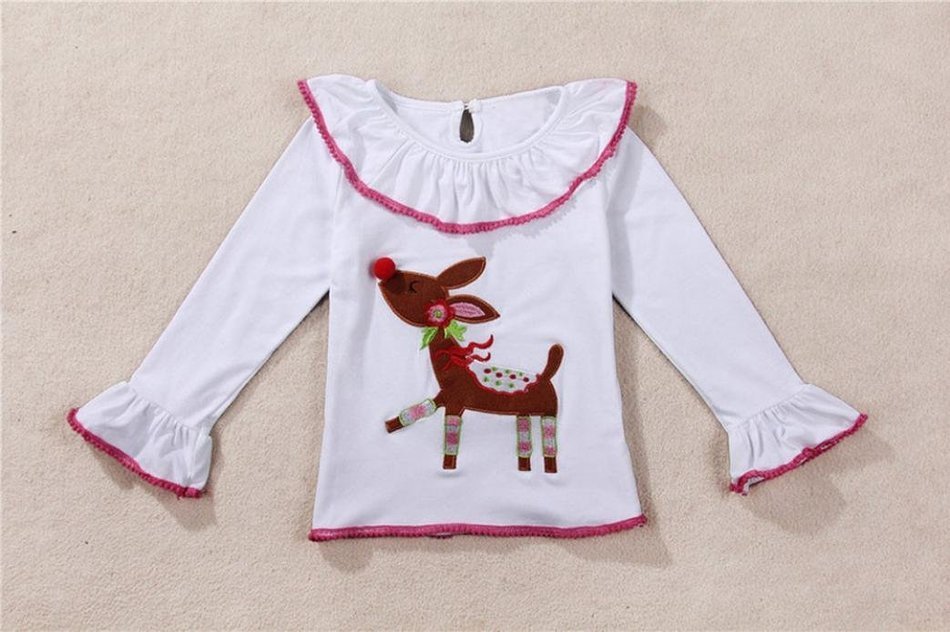 Christmas Clothes Set ,BeautyVan 1Set Kids Toddler Girls Christmas Deer T-shirt Tops+Pants Outfits Clothes (6T... N5