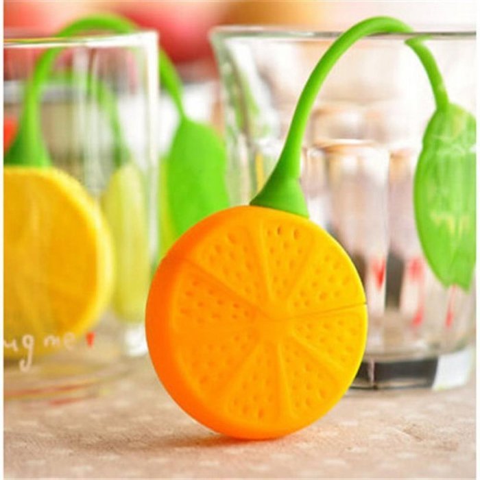 GOOTRADES Lemon Shaped Silicone Perforated Tea Filter Infuser (pack of 2) N4