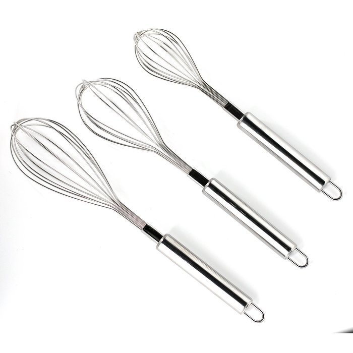 Boom Stainless Steel Whisk, Kitchen Whisk, Balloon Whisk Set, Wire Whisk, Egg Frother, Milk & Egg Beater Blender... N2